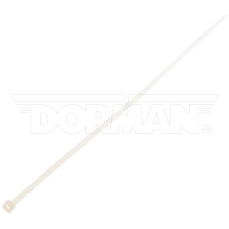 Motormite Cable Tie, 8 in L, White, Nylon, 40 lb Strength 85645